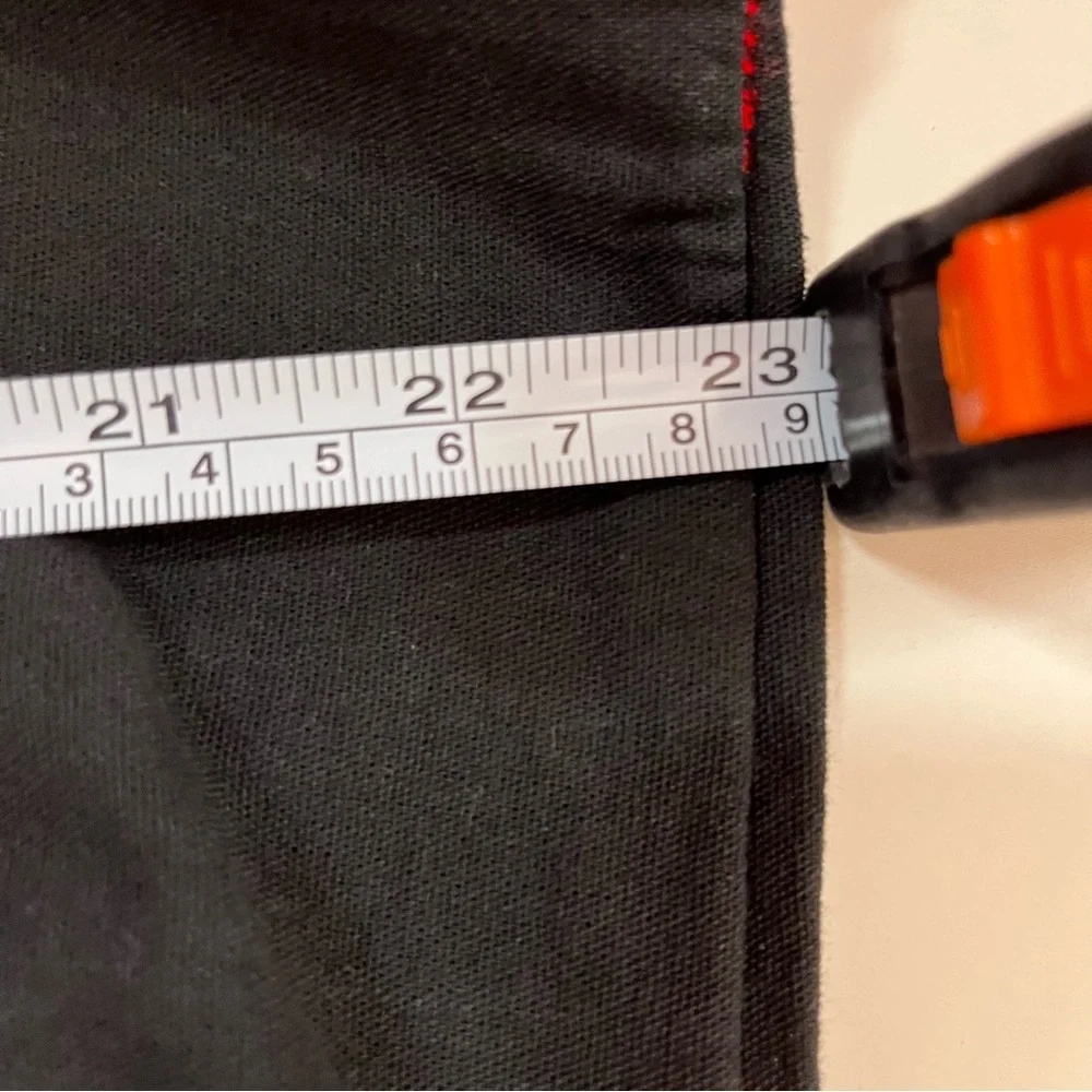 Vintage Bohemian Handmade Mexican Embroidered Red Floral Black Tunic Blouse - Picture 7 of 17